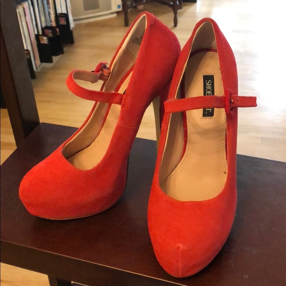 Platform red Mary Janes Shoemint Molly